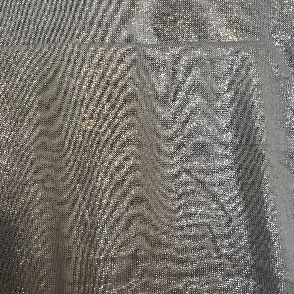 NWT Express Shine Crew Neck Rouched Midi Dress, silver, size xl - Picture 5 of 7